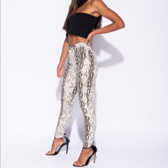 Snake print high waist pants jeggings - Picture 8 of 8